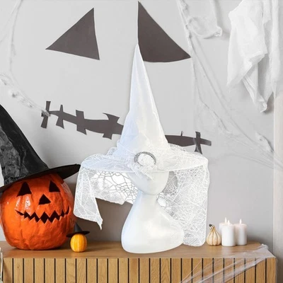 Halloween Bruja Sombrero Gorra Bruja Disfraz Accesorios para Festivales Juegos de Rol Foto 1 de 4