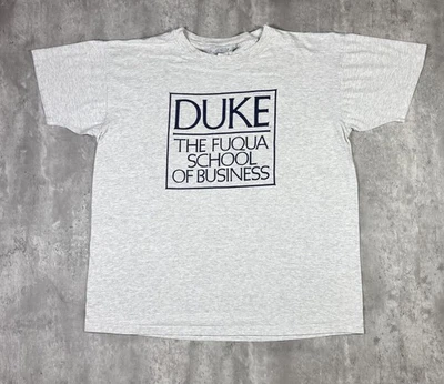 Vintage Duke University T Shirt Gray Single Stitch 90s Adult size 2XL 90s - Image 1 of 4