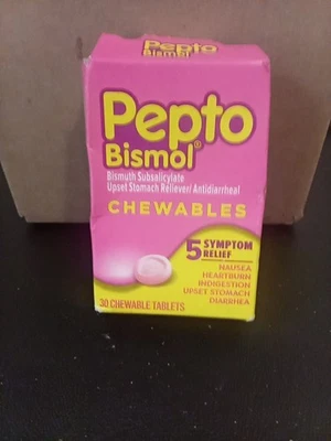 Pepto-Bismol Digestive Relief Chewable Tablets - Pack of 30 - Image 1 of 2