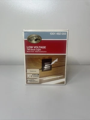 Hampton Bay Low Voltage 7-watt Deck Light Black Finish Metal Construction - Image 1 of 4