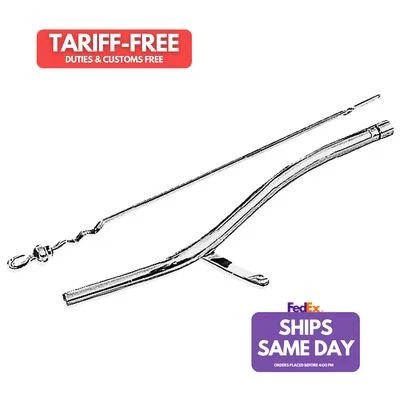 Trans-Dapt 4995, One Chrome Steel Th400 Chrome Dipstick 24In Performance Parts - Image 1 of 4
