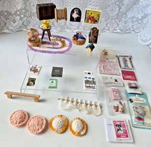Vintage Dollhouse Miniatures Accessories Mixed Lot Shadow Box Diorama Ideas - Picture 1 of 15