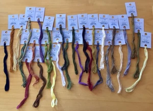 The Gentle Art Simply Wool Overdyed Embroidery Thread 29 Cards Variety of Colors - Picture 1 of 6