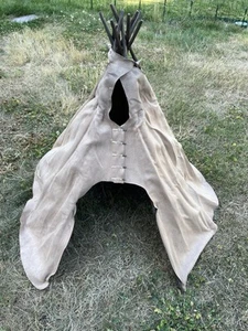 American Girl Doll Kaya's Teepee 36" High Fur Rug Mat Retired - Picture 1 of 9