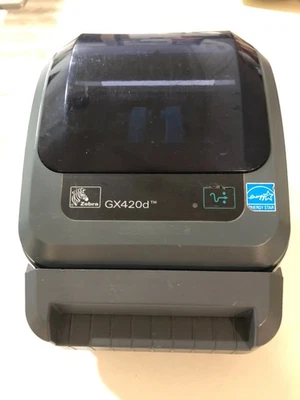 Zebra GX420d Direct Thermal Barcode Label Printer w/Cutter USB/LPT/Serial-Tested - Image 1 of 4