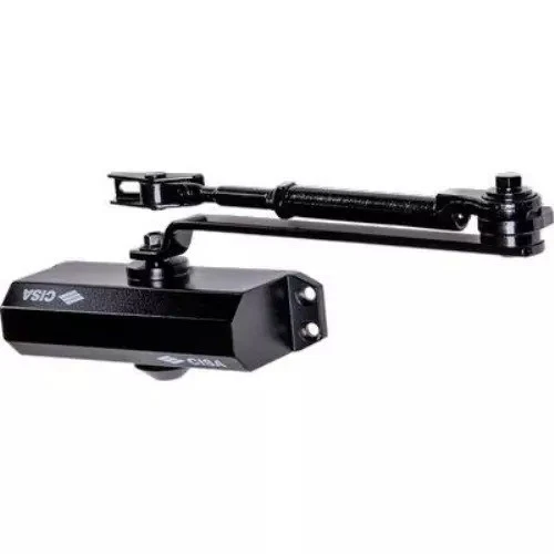 Chiudiporta Cisa Serie 604 Mab Oleodinamico Nero Forza 2/4 Con Fermo