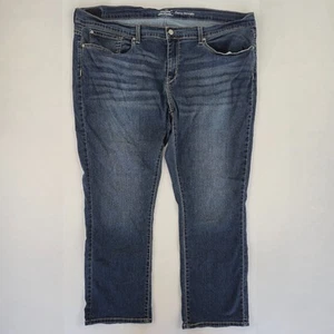 LEVIS JEANS 24 BLUE WOMENS CURVY STRAIGHT DENIM - Picture 1 of 14