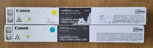 Oryginalny toner Canon C-EXV 64 - błękitny i żółty - Zdjęcie 1 z 1