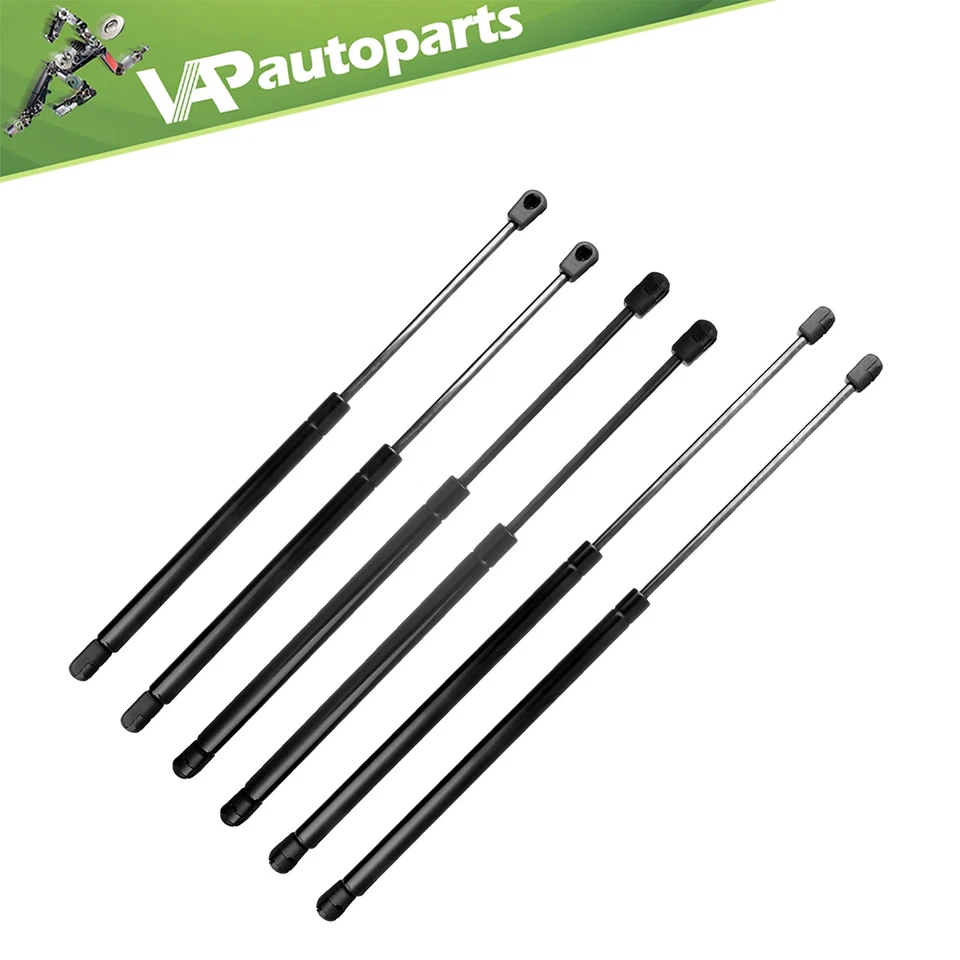 2 Hood 2 Window 2 Tailgate Lift Supports Gas Fits 2001-2006 Hyundai Santa Fe Foto 1 de 4