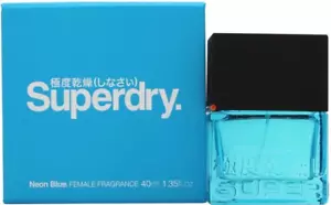 SUPERDRY Neon Blue Female Fragrance Perfume EDT Parfum 40ml Cellophane wrap - Picture 1 of 1