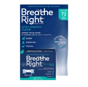 Breathe Right Extra Strength 72 Clear Nasenstreifen, Exp: 09/28 + kostenloser Versand - Bild 1 von 1