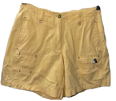 JAMIE SADOCK SHORTS GOLF Women’s SIZE 2 RAYON/NYLON/SPANDEX Yellow 6” Inseam EUC - Image 1 of 4