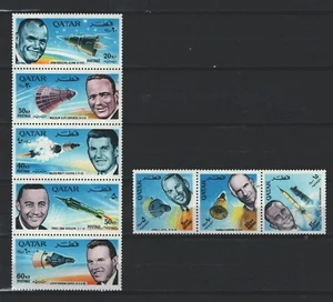 Qatar COMPLETE SET SPACE  STRIP MNH STAMPS   LOT ( KATAR 234 ) - Picture 1 of 1