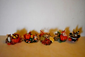 Charming Tails Mice Figurines Fall/Autumn Limited Edition Lot 5 - Picture 1 of 8