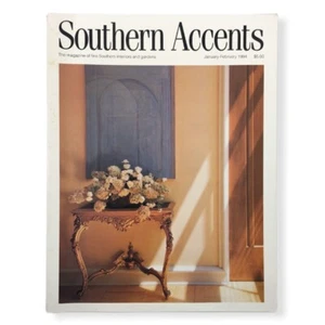Southern Accents Interiors Gardens Magazine January February 1994 - Picture 1 of 6
