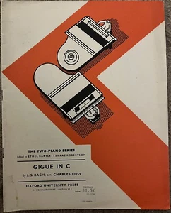 Gigue en C J. S. Bach arr. Charles Ross Bartlett Oxford University Press 1939 - Imagen 1 de 5