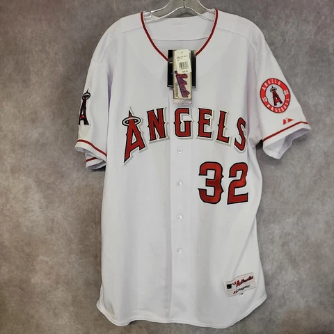 NWT Majestic Authentic Los Angeles Angels Josh Hamilton 32 Jersey Men 48 XL $260 Cover