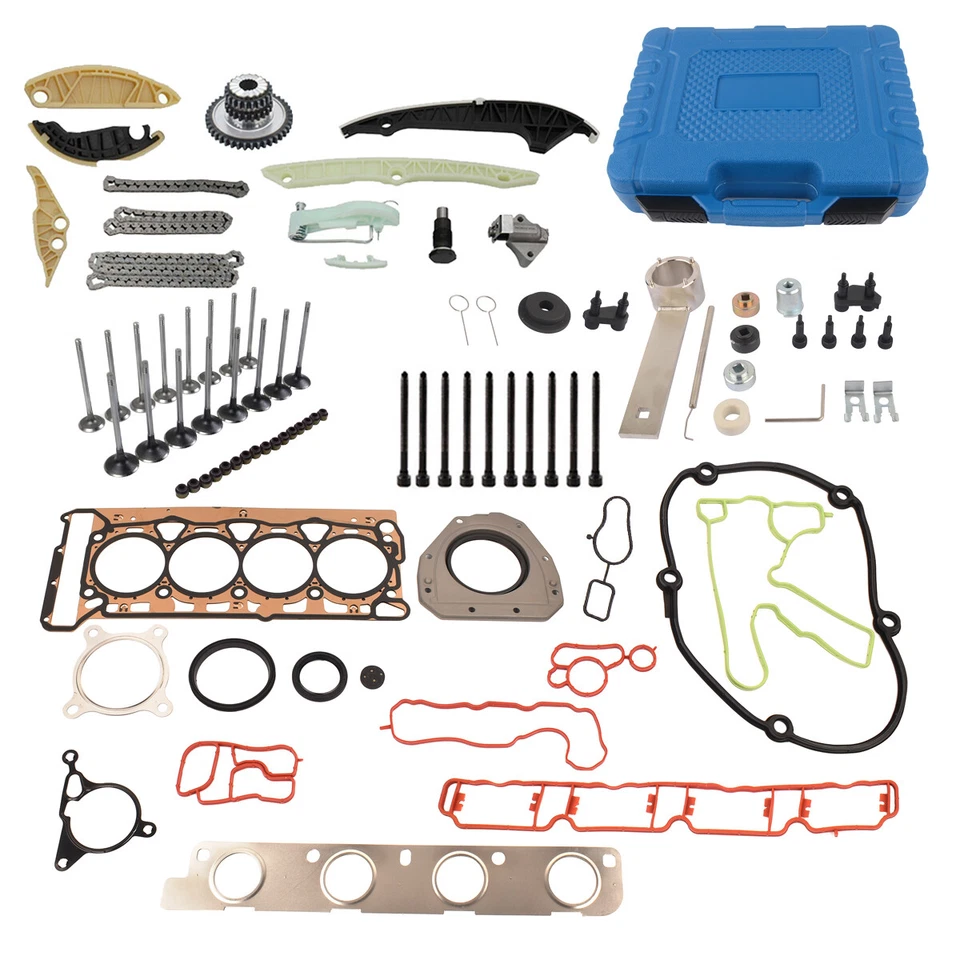 Kit de reparación Kit de herramientas de cadena de distribución Junta de culata para VW GTI Jetta Audi A4 1.8 2.0TSI Foto 1 de 4