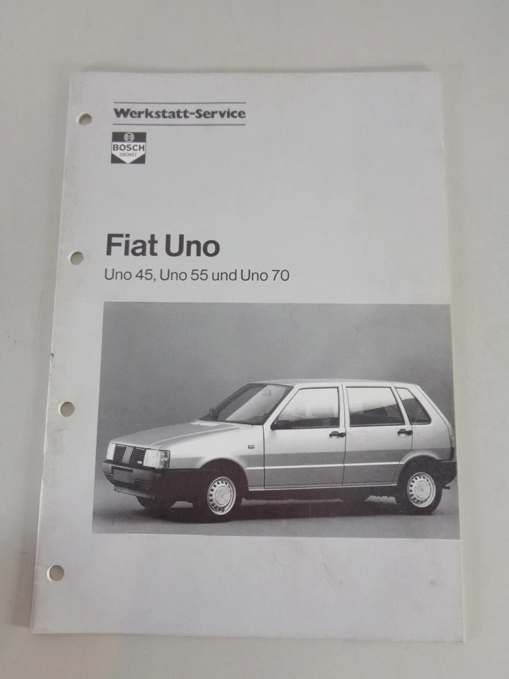 Manual De Taller De Bosch Para Fiat Uno 45 / 55 / 70 De Fecha 08/1985 - Imagen 1 de 1