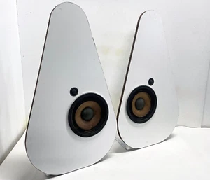 Par de altavoces de pie deflector abierto vintage de la era espacial - Sansui W-156 - Imagen 1 de 14