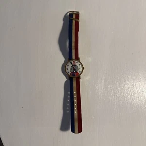 Vintage Republican National Convention Elephant Watch USA Flag Mechanical Date - Picture 1 of 8