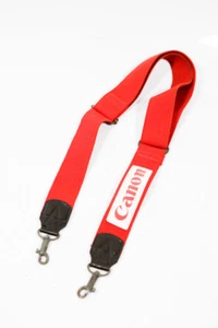 CANON Vintage Strap Red Camera Strap-White Patch Strap Belt Correa Camara - Picture 1 of 1