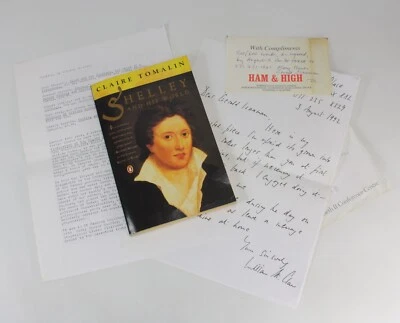 Shelley and His World, Claire Tomalin, 1992. First edition. With documents - Image 1 of 4