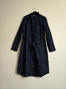 Ex TU Women's Front Button Collared Belted Corduroy Dress,Navy(Defect) - Picture 1 of 4
