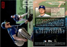 2018 Stadium Club Red Foil JOSH DONALDSON Baseball Card 219 TORONTO BLUE JAYS