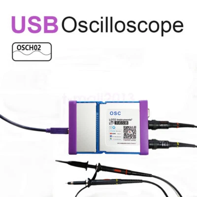 MARKENLOS New OSCH02 2 CH USB PC Virtual Digital Oscilloscope 100MHz Bandwidth 1GSa/s