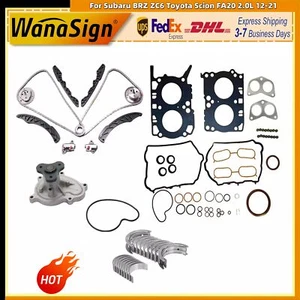 Kit de reconstrucción de motor cadena de distribución para 12-21 Subaru BRZ ZC6 Toyota Scion FA20 2,0 L - Imagen 1 de 16