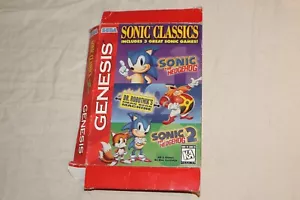 Sonic Classics (Sega Genesis, 1997) MANUALE MANCANTE IN SCATOLA - Foto 1 di 7