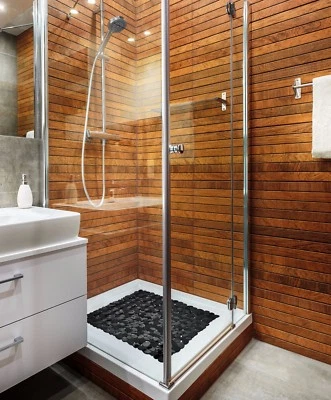 Circul 53 x 53 cm Schwarz Duschwanneneinlage Dusche Antirutschmatte Duschmatte - Bild 1 von 4