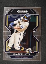 2022 Prizm Draft Picks Baseball Base #PDP69 Clark Elliott - Michigan Wolverines