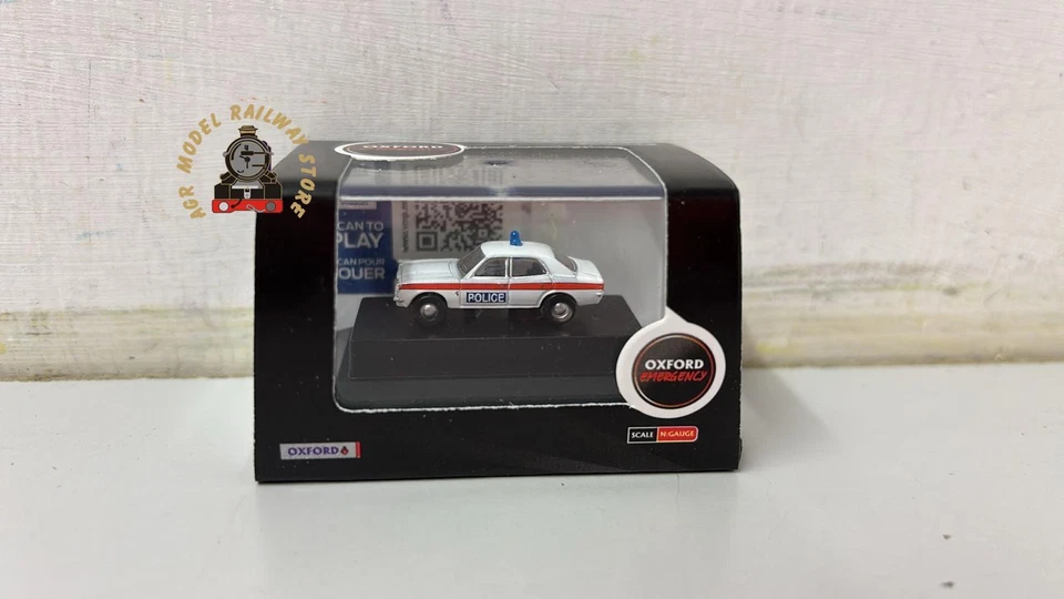 Oxford Diecast NCOR3004 Ford Cortina MkIII Devon & Cornwall Police - N Gauge - Image 1 of 1
