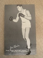 1948-49 Exhibit Supply Co. Boxing Joe Louis Card NICE