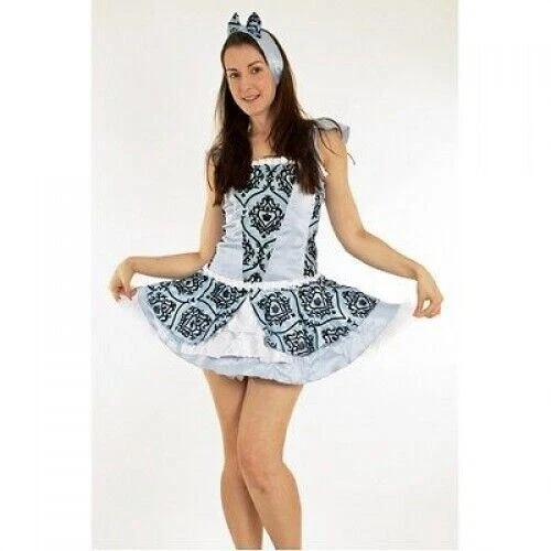 VESTIDO FANTASIA DOCE PALÁCIO ALICE NO PAÍS DAS MARAVILHAS - Tamanho Único 8 10 12 - Imagem 1 de 1