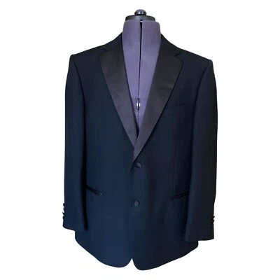 Samuel Windsor Tuxedo Jacket Black Pure New Wool Men's UK 44R BNWOT - Image 1 of 4