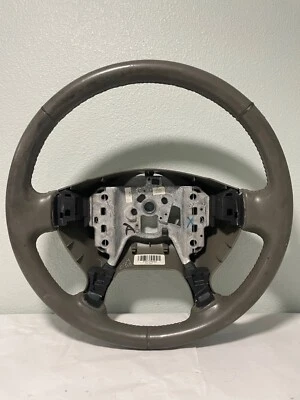 2000-2005 Cadillac Deville Steering Wheel Gray Leather BARE - Image 1 of 4
