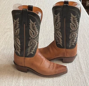 STUNNING LUCCHESE 1883 WESTERN COWBOY BOOTS - SIZE UK 5.5 (US SIZE 7.5B) - Picture 1 of 18
