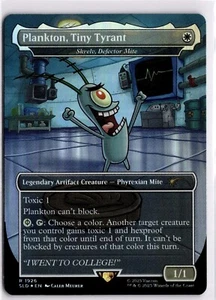MTG SpongeBob Secret Lair Drop Plankton, Tiny Tyrant 1926 Foil Skrelv, Defector - Picture 1 of 2