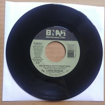 LORRIE MORGAN One Of Those Nights Tonight 45 7" COUNTRY Vinyl Record 1997 - Image 1 of 2