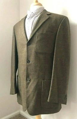 Arnold Brant Traveler's Sport Coat Jacket Mens 42L Lanif. Cerruti Cashmere Blend - Image 1 of 4
