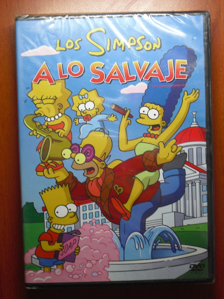 Los Simpson - A lo Salvaje [DVD] Homer, Bart, Lisa, Marge, Maggie, ¡¡NUEVO!! - Imagen 1 de 1