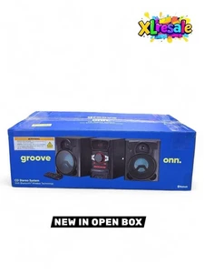 onn groove 200W CD Stereo System with Bluetooth Wireless #100008724 OPEN BOX - Picture 1 of 11