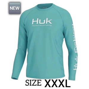 🆕️ NEW Huk Fishing Vented Pursuit LS Tee Shirt Mossy Oak SIZE XXXL - Picture 1 of 7