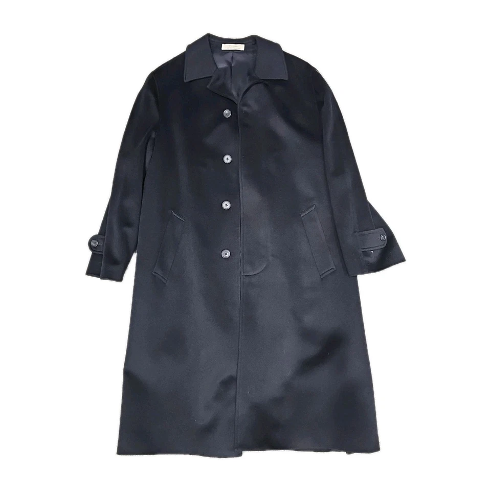 John W. Nordstrom Wool Cashmere Overcoat Mens 44R Italy 4 Button Lined - Image 1 of 4