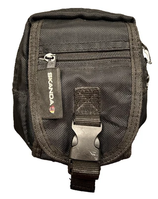 Skanda Camera Pouch Hip Belt Loops Zippered Black Multi-Compartment Case 7X5X3 - Image 1 of 4