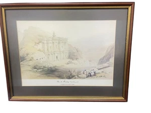 Petra the Monastery Lithograph David Roberts - Picture 1 of 5
