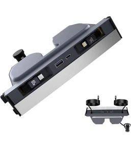 65W USB Charger Hub for Tesla Model Y3 Juniper 2025,2026 C-Type Retractable Port - Picture 1 of 12